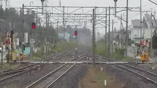 【駅そば踏切】｢鳴っても来ない踏切その7｣常磐線羽鳥駅より岩沼方の踏切を望む（下り普通列車2番線到着のみ）