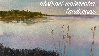 THIS IS FABULOUS! watercolor abstract painting | 3 min watercolor landscape painting tutorial