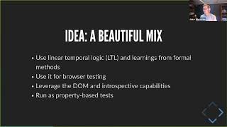 Specifying and Testing Web Applications with Oskar Wickström's Quickstrom