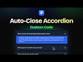 How to Create an Auto-Close FAQ Component in Framer