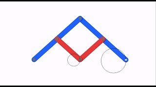 Pantograph Mechanism Animation | Third Inversion of Four Bar Chain