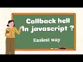 Callback hell | pyramid of doom in javascript #callbacks #javascript 