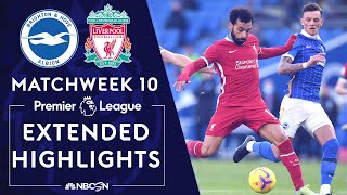 Brighton v. Liverpool | PREMIER LEAGUE HIGHLIGHTS | 11/28/2020 | NBC Sports