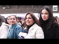 diljit dosanjh fans gather at the entry point of pau in ludhiana ahead of the concert