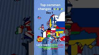 Top comment changes Europe! #shorts #europe #mapping #daily #topcomment