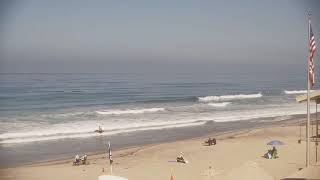 Cam Rewind: Great White Shark Chasing and Snagging Seal Mid-Air at Del Mar Beach, San Diego