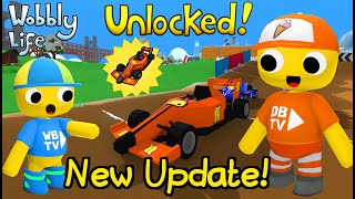 NEW UPDATE! UNLOCKED NEW FORMULA WOBBLY CAR IN WOBBLY LIFE 0.9.6! 👀