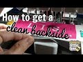 How to get a clean backside.. for in-the-hoop machine embroidery, that is!