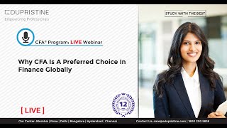 CFA Live Webinar: Why CFA is A Preferred Choice In Finance Globally