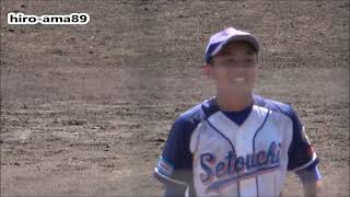 《中学硬式》  【三振奪ったよ】　西田悠和 投手（瀬戸内シニア）  【シニア卒団・決勝】