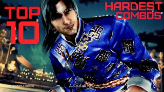 Lei Wulong - TOP 10 hardest combos | Tekken 7