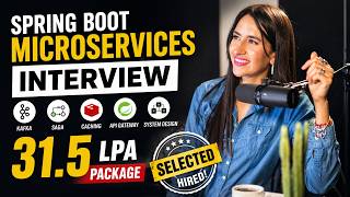 Spring Boot Microservices Interview: Kafka, Saga, Caching, API Gateway, System Design Q&A | 31.5 LPA