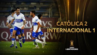 Melhores momentos | Universidad Católica 2 x 1 Internacional | Fase de grupos | Libertadores 2020