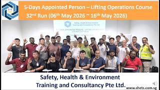 5-Days Appointed Person - Lifting Operations Course (32nd Run)