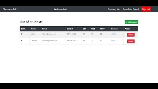 Placemenrt cell App with Nodejs and MongoDB || Coding Ninja