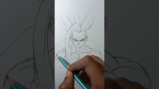 Drawing Goku SSJ Infinity - Beyond Everything || #shorts#drawing#anime