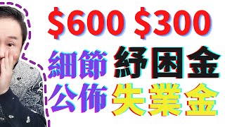 第二輪紓困金每人600美金，谁能领取？ | 紓困方案細節公佈：失業補助、僱員、個體戶、自僱人士 | 领取返现 ≠ 贪小便宜