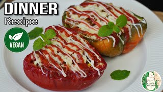 1 Healthy \u0026 Classic Dinner | Stuffed Bell peppers | Quick weight loss Dinner recipe |Sattvik Kitchen