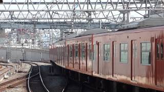 JR大阪環状線201系LB13到着 ＆ 201系LB7発車 天王寺 2012.03.14