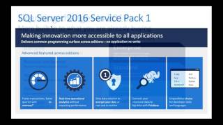 SQL Server 2016 SP1 All the Enterprise Features You Ever Wanted—In Standard Edition