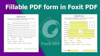 How to Create Fillable PDF form in Foxit PhantomPDF