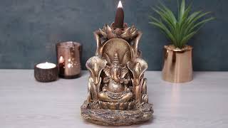 BRONZE GANESH BACKFLOW INCENSE BURNER