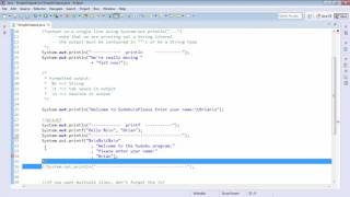 Introduction to Java Programming: PIAT [Putting It All Together] - Simple Output