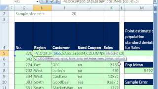 Excel Statistics 75: Point Estimates & Sample Error