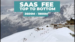 Saas Fee Top To Bottom Run | Magic Pass
