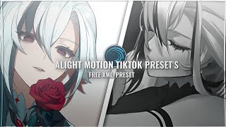 Alight motion  trending Tiktok anime edit ||alight motion preset/xml 🌟🙌 || ~ [ Free Preset ]
