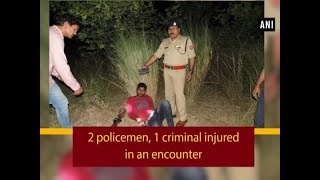 2 policemen, 1 criminal injured in an encounter - Uttar Pradesh News