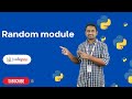 Random module in python | Python Tutorials  - 2022| Codegnan