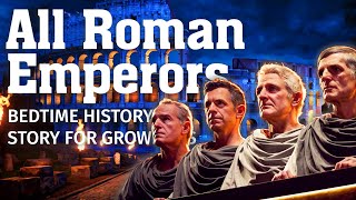 💤 The Sleepy History of All Roman Emperors in Order 🏛️ Told to Sound of Rain | History Bedtime Story