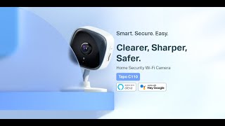 Tapo Home Security Wi-Fi Camera – Works with Alexa \u0026 Google Assistant (Tapo C110)