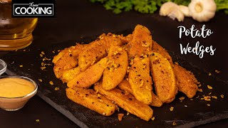 Crispy Potato Wedges | Chilli Garlic Potato | Aloo Snacks | Starter Recipes | Easy Potato Snacks