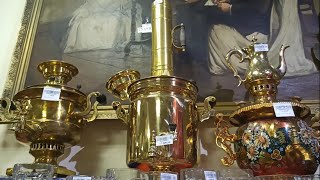 Антикварный магазин. Фаберже и цены удивили! Часть первая. Antique shop in Russia!