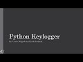 ECE 337 Final Project - Python Keylogger