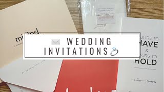 Wedding Invitation Samples ft. The Knot, Minted & more | My Opinion Is? | Weddin