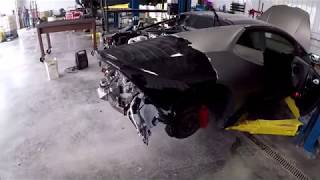 Dismantling a Wrecked Salvage $65,000 Lamborghini Huracan For Parts!