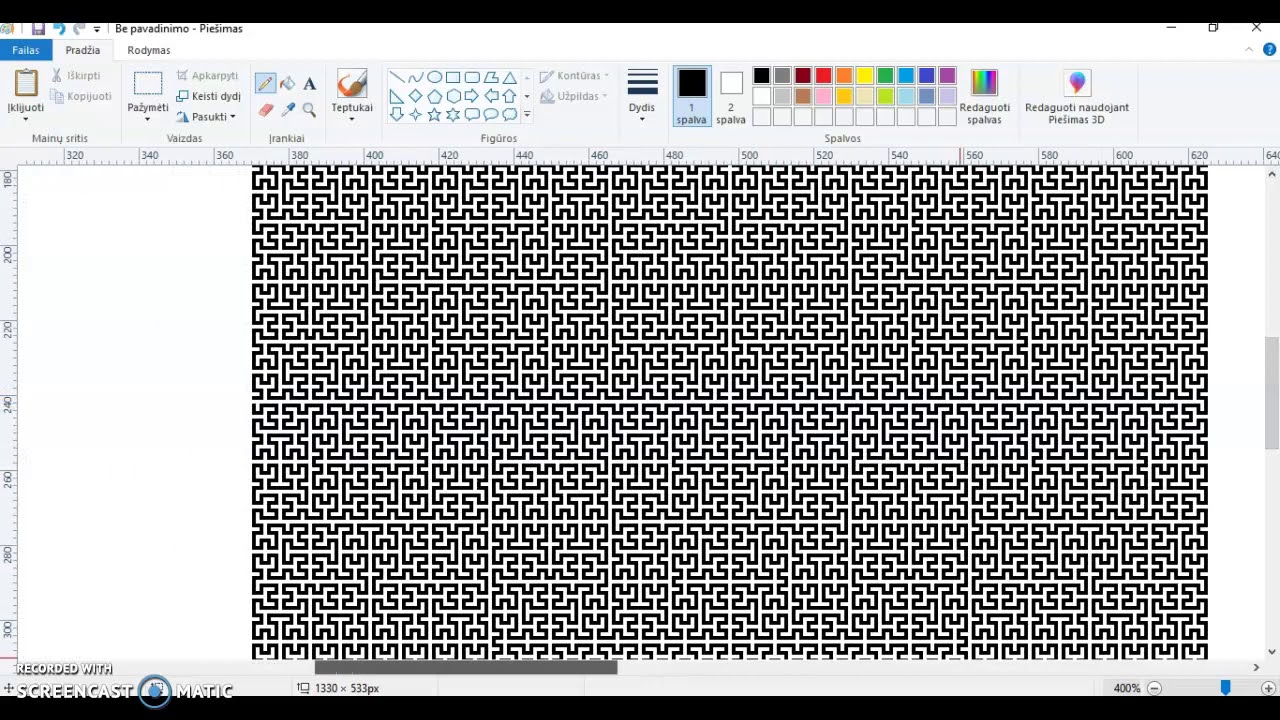 How To Create Fractals In MS Paint - YouTube