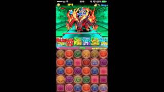 【パズドラ】 海の龍騎姫 地獄級 初見 光ホルス × 光イシス PT ノーコン