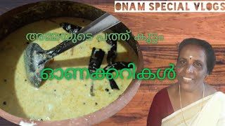 അമ്മയുടെ പത്ത് കൂട്ടം ഓണക്കറികൾ | Onam special vlogs | Malayali youtuber | MJ VLOG