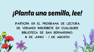San Bernardino Public Library 2026 Summer Reading PSA (Spanish)