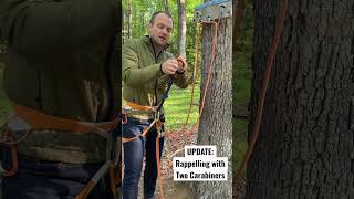 Update: Rappelling with Two Carabiners #climbing #rappelling #rockclimbing