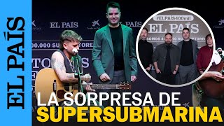 La sorpresa del grupo SUPERSUBMARINA en el evento de EL PAÍS por los 400.000 seguidores