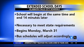 Extended school days at Klamath Falls City Schools