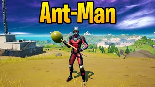 Ant-Man Skin Gameplay in Fortnite (Marvel Crossover)