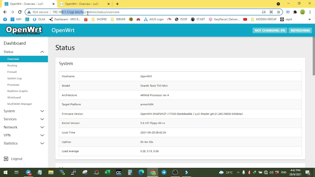 STB OPENWRT S905W 1ST SETUP - YouTube