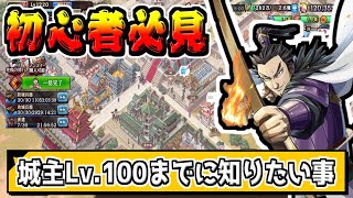 【必見！】初心者が城主Lv.100までに知っておきたいこと【#キングダム乱-kingdom】