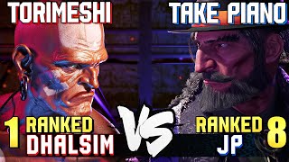 Torimeshi (#1 Ranked Dhalsim) vs Take Piano (#8 Ranked JP) STREET FIGHTER 6 Showdown!